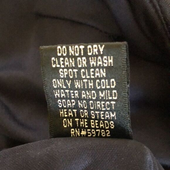 Adrianna Papell Collection Navy Blue Strapless Shutter Pleat Dress - Picture 9 of 14